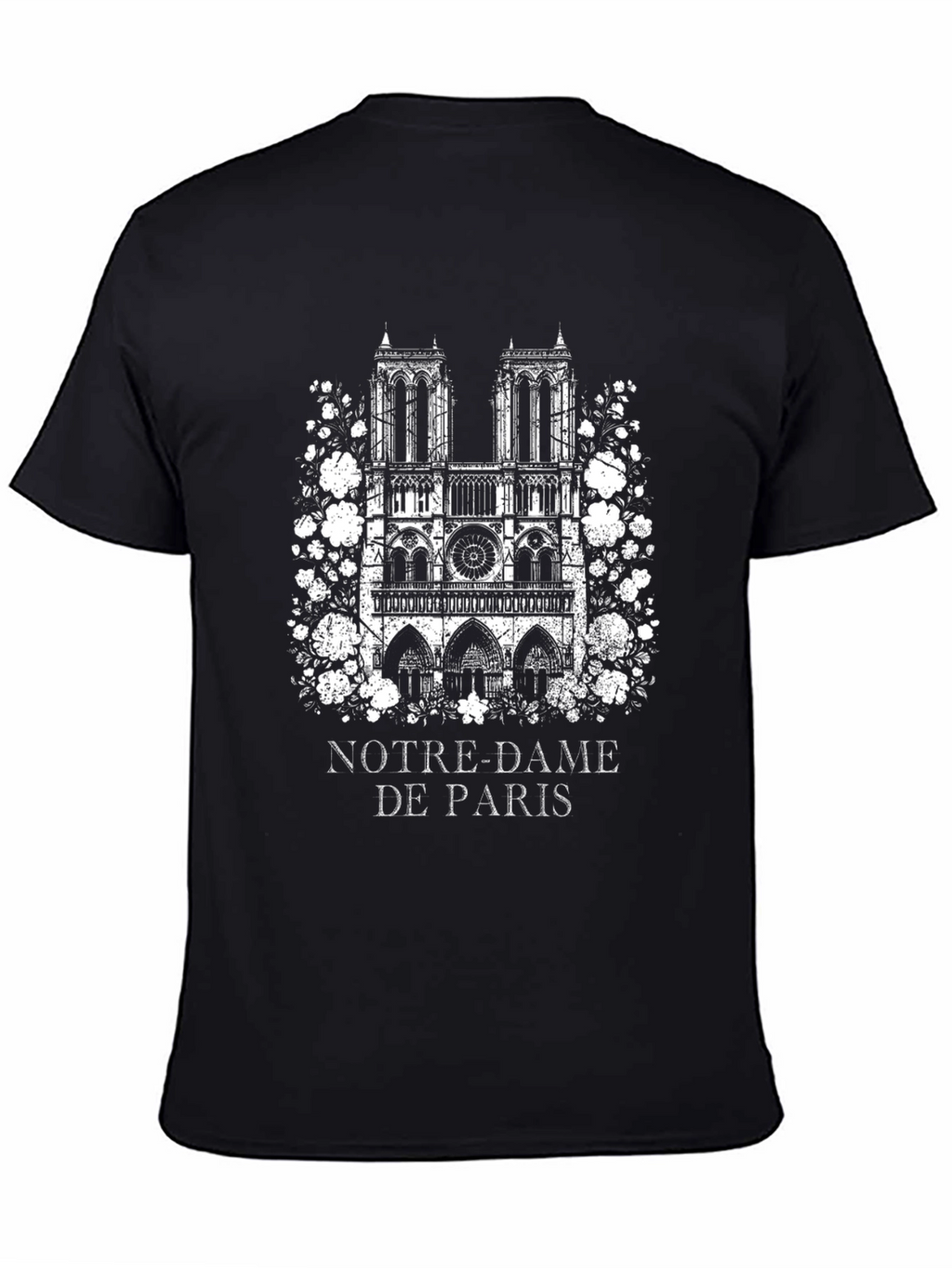 Notre-Dame de Paris Graphic Tee - Classic Black T-Shirt