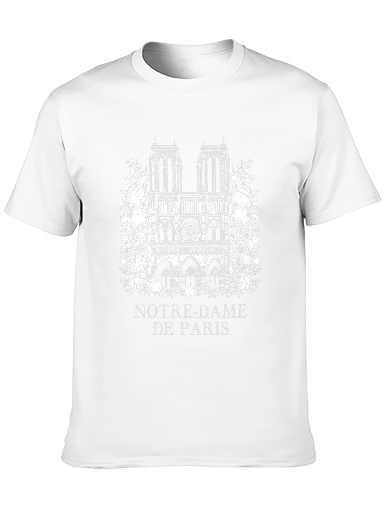 Notre-Dame de Paris Graphic Tee - Classic Black T-Shirt