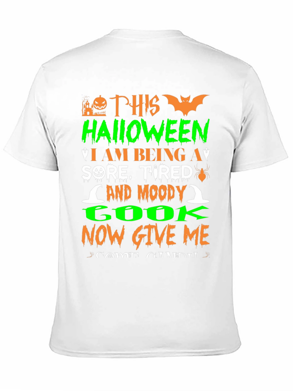 Halloween Sore Tired Moody Cook Graphic T-Shirt