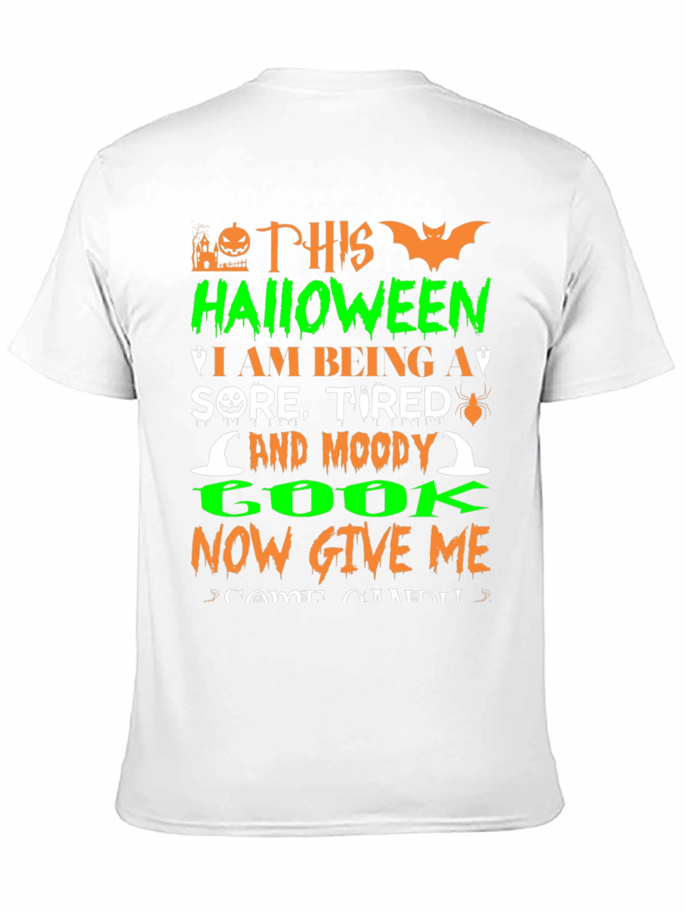 Halloween Sore Tired Moody Cook Graphic T-Shirt
