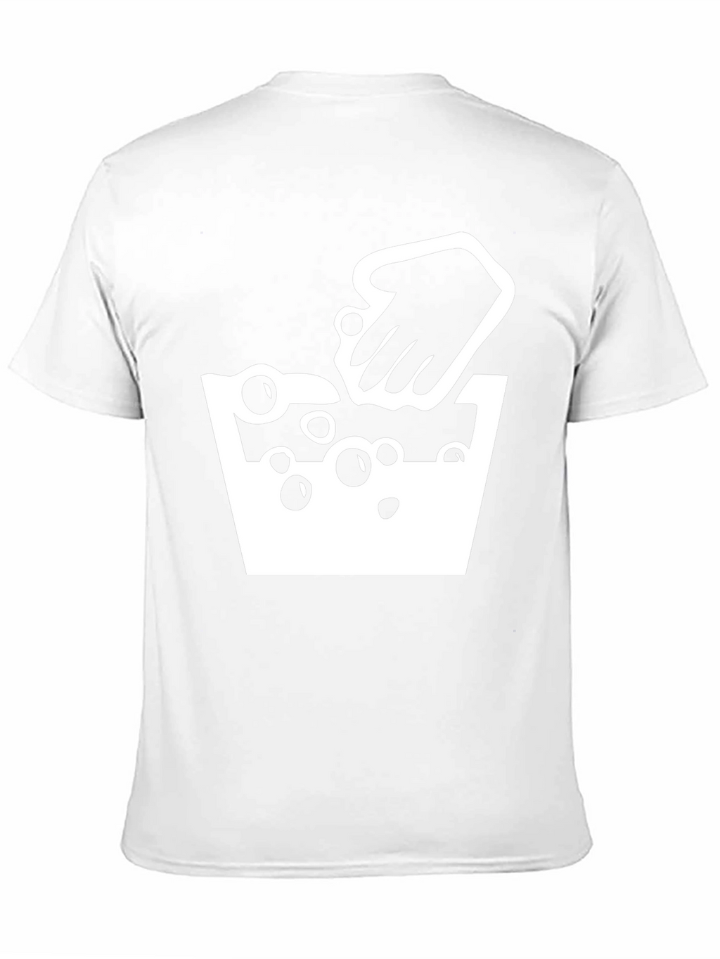 Hand Wash T-Shirt - Black Cotton Tee