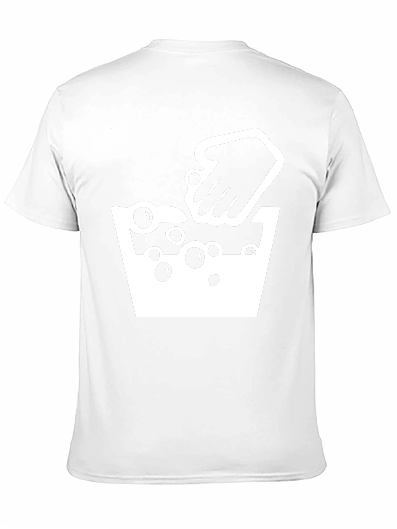 Hand Wash T-Shirt - Black Cotton Tee