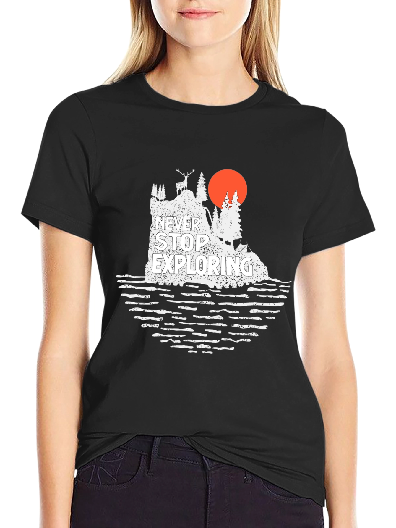 Never Stop Exploring Graphic Tee