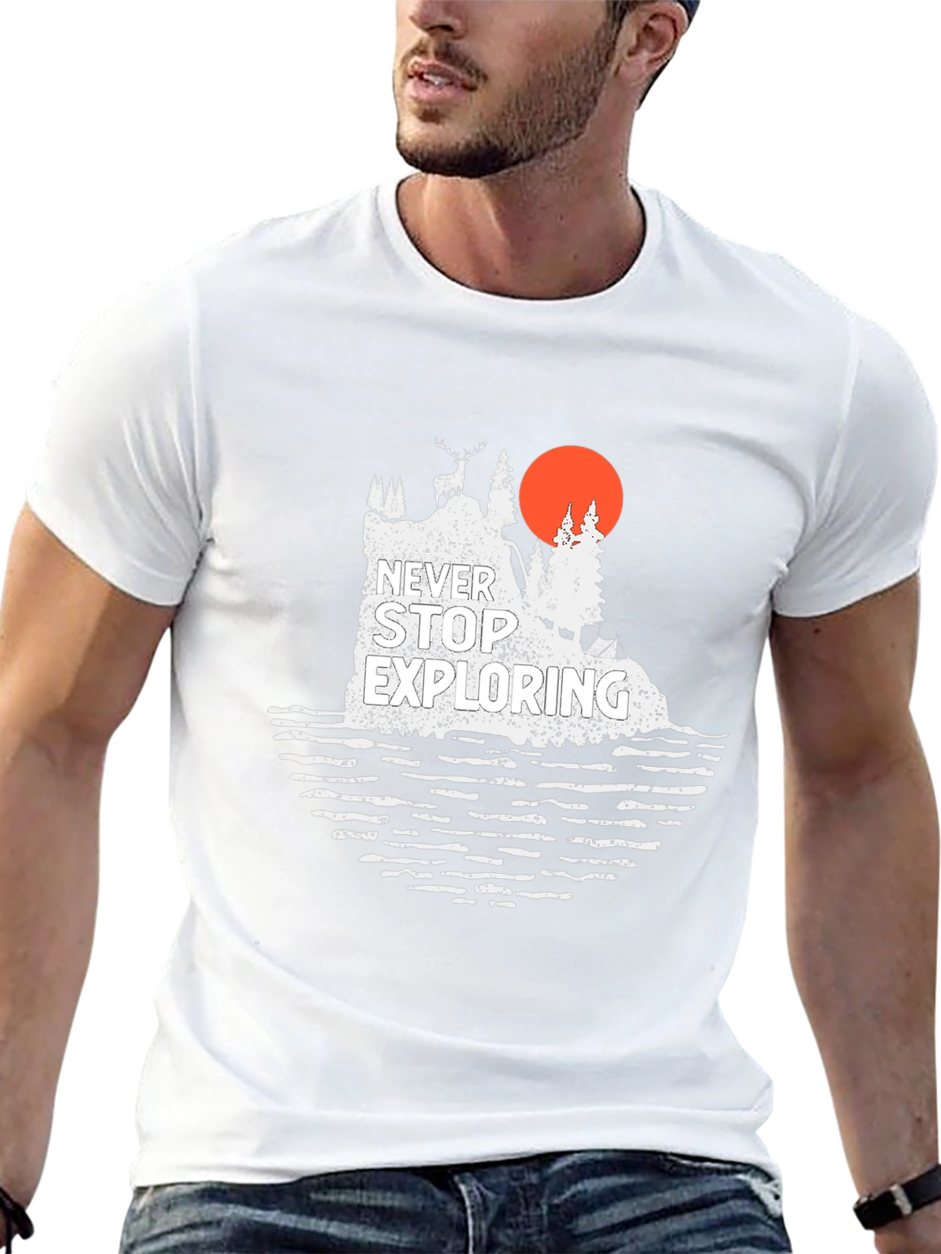 Never Stop Exploring Graphic Tee