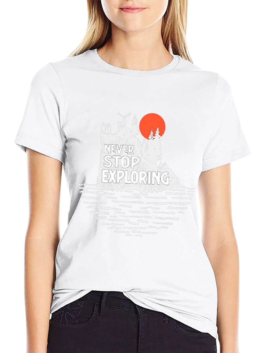 Never Stop Exploring Graphic Tee