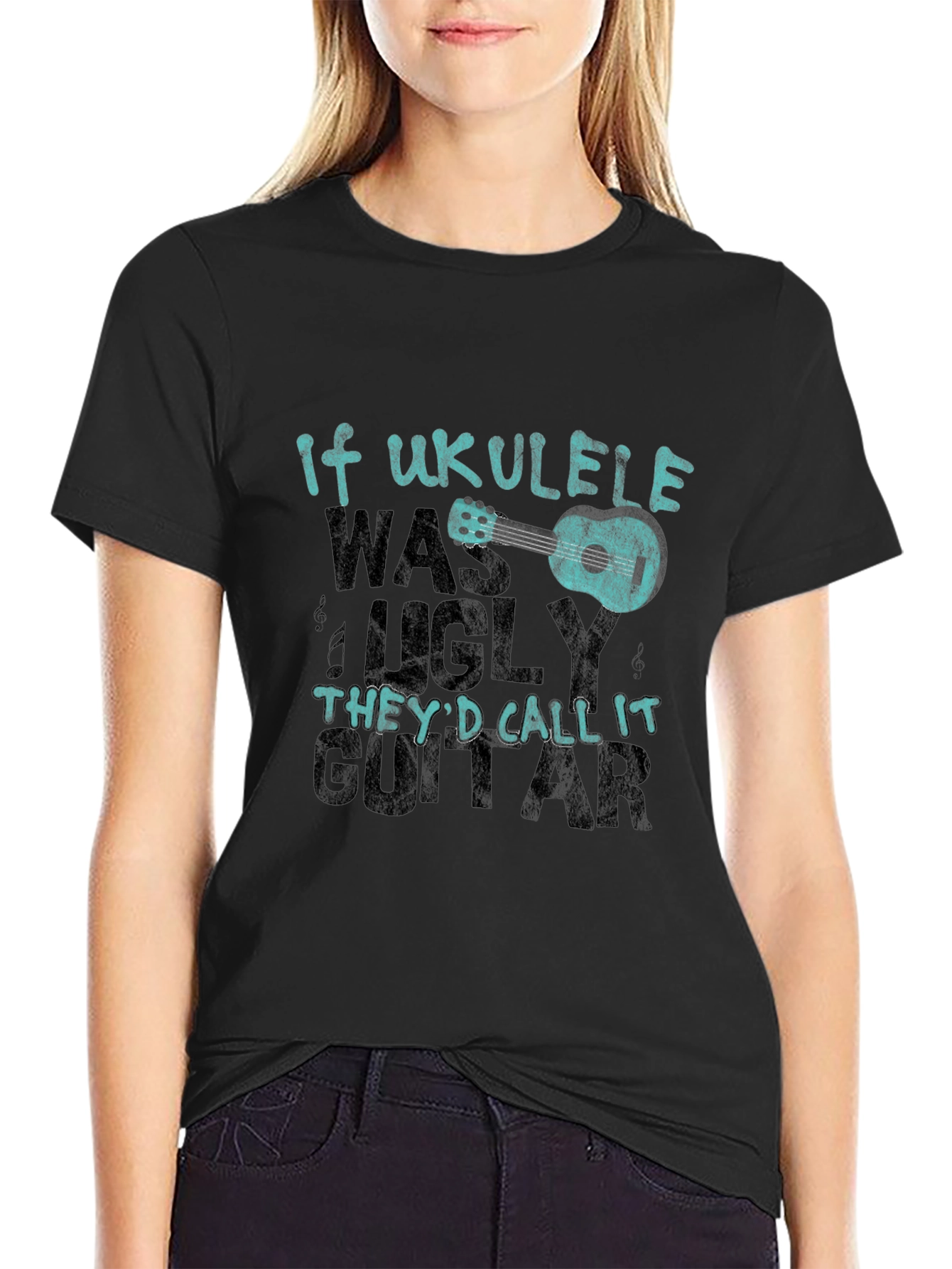 Ukulele Lover T-Shirt - If Ukulele Was Ugly...