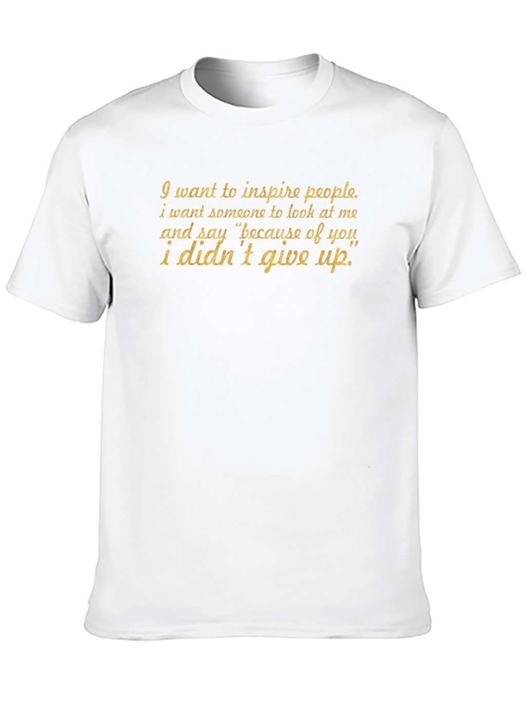 Inspire Black T-Shirt - Motivational Quote