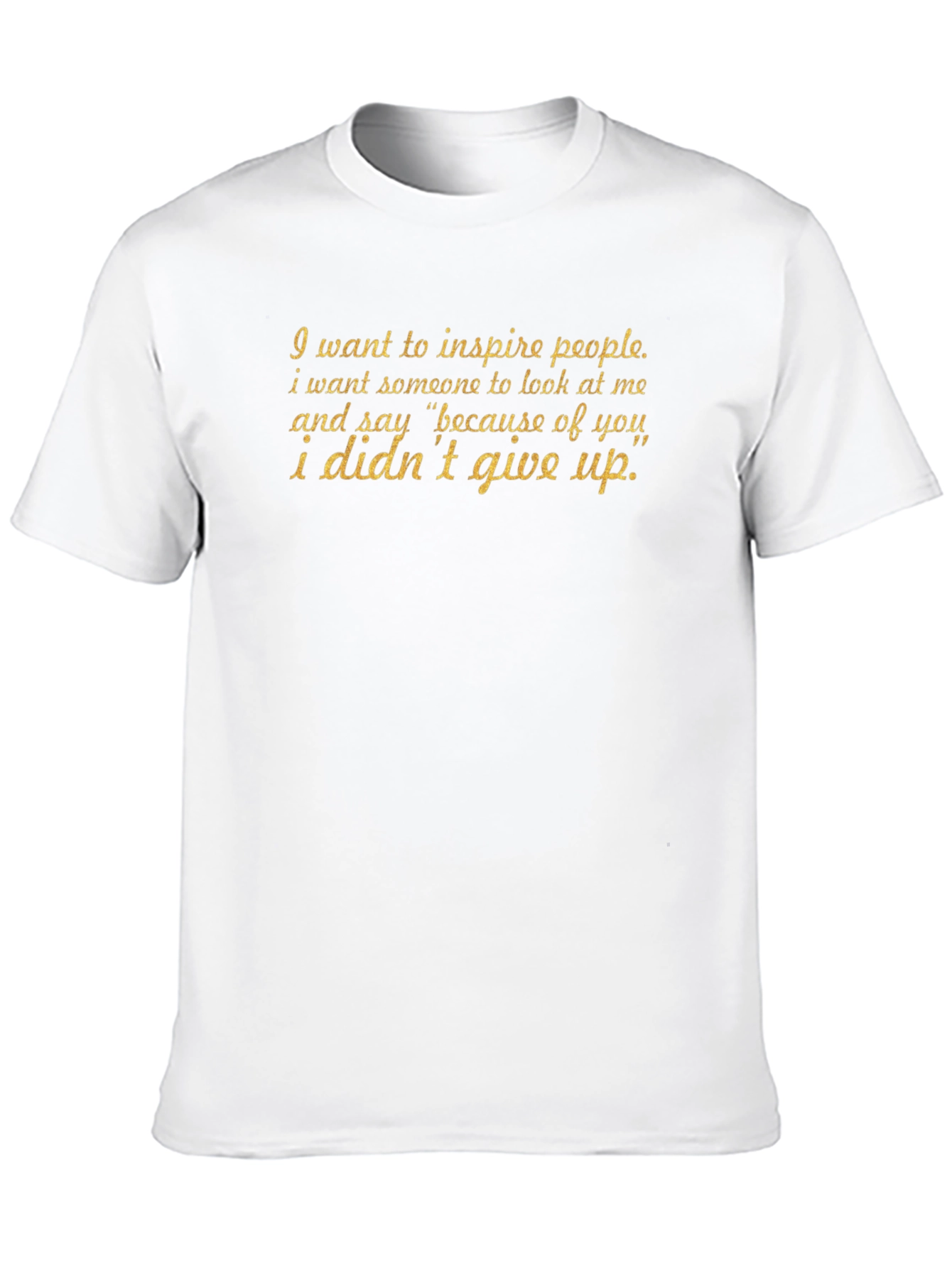 Inspire Black T-Shirt - Motivational Quote