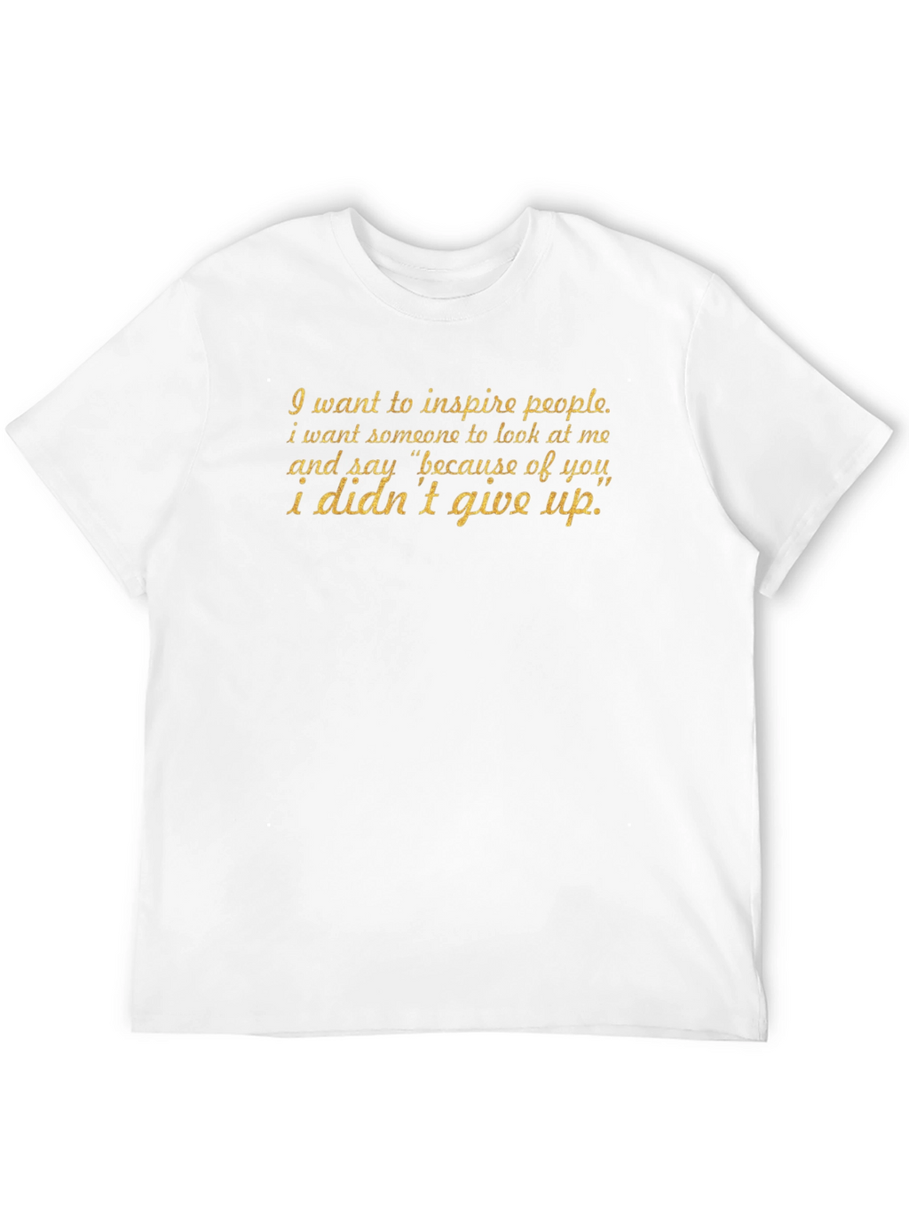 Inspire Black T-Shirt - Motivational Quote