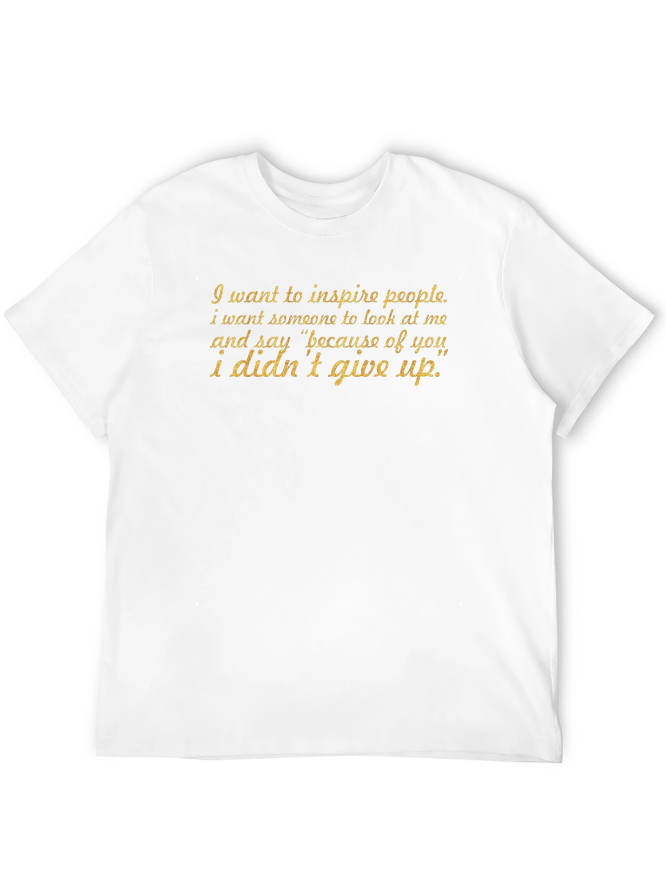Inspire Black T-Shirt - Motivational Quote