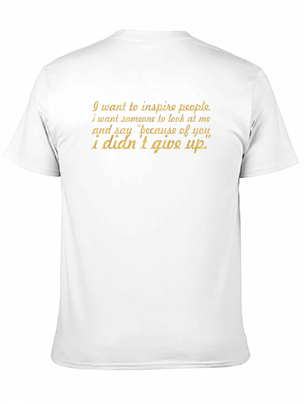 Inspire Black T-Shirt - Motivational Quote