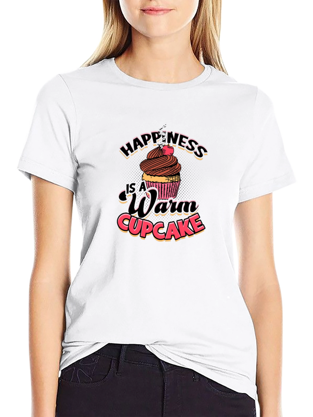 Happiness Warm Cupcake T-Shirt
