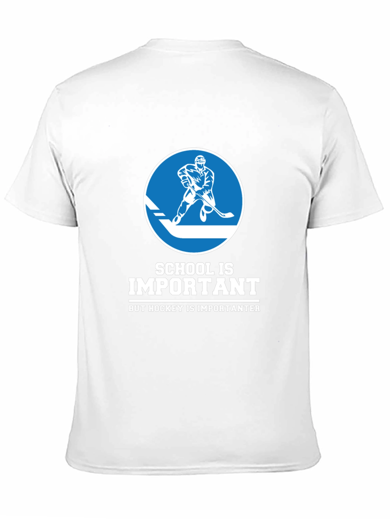 Funny Hockey T-Shirt - School is Important But...