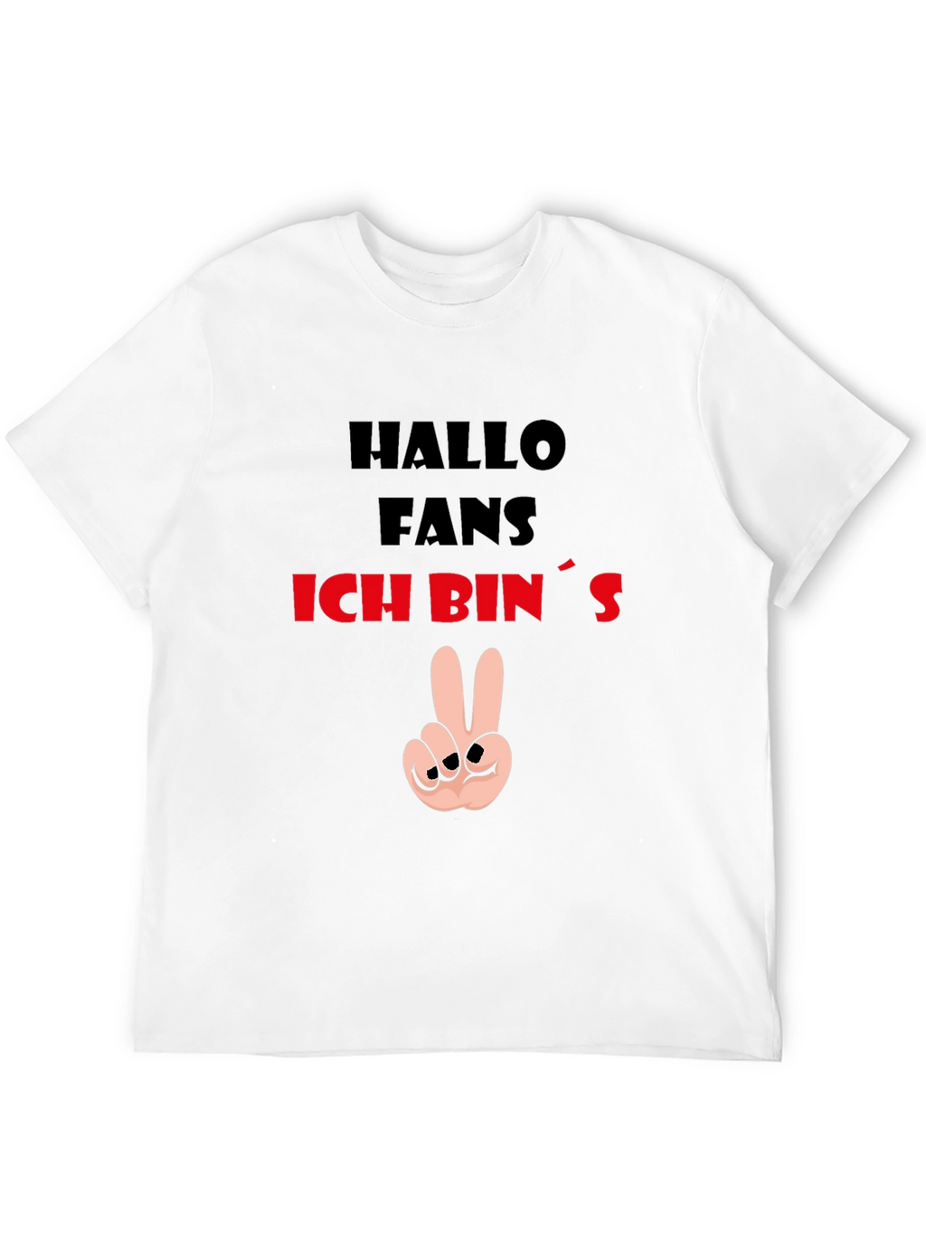 Hallo Fans T-Shirt - Peace Sign Graphic Tee