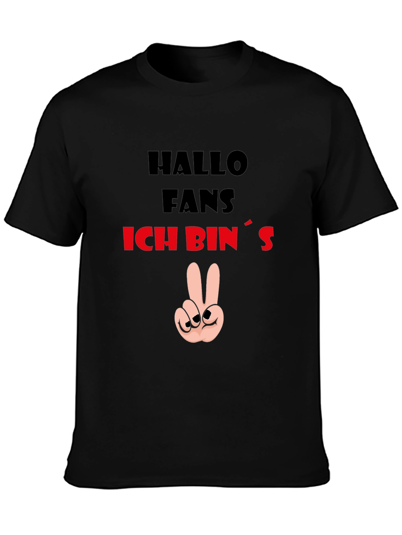 Hallo Fans T-Shirt - Peace Sign Graphic Tee