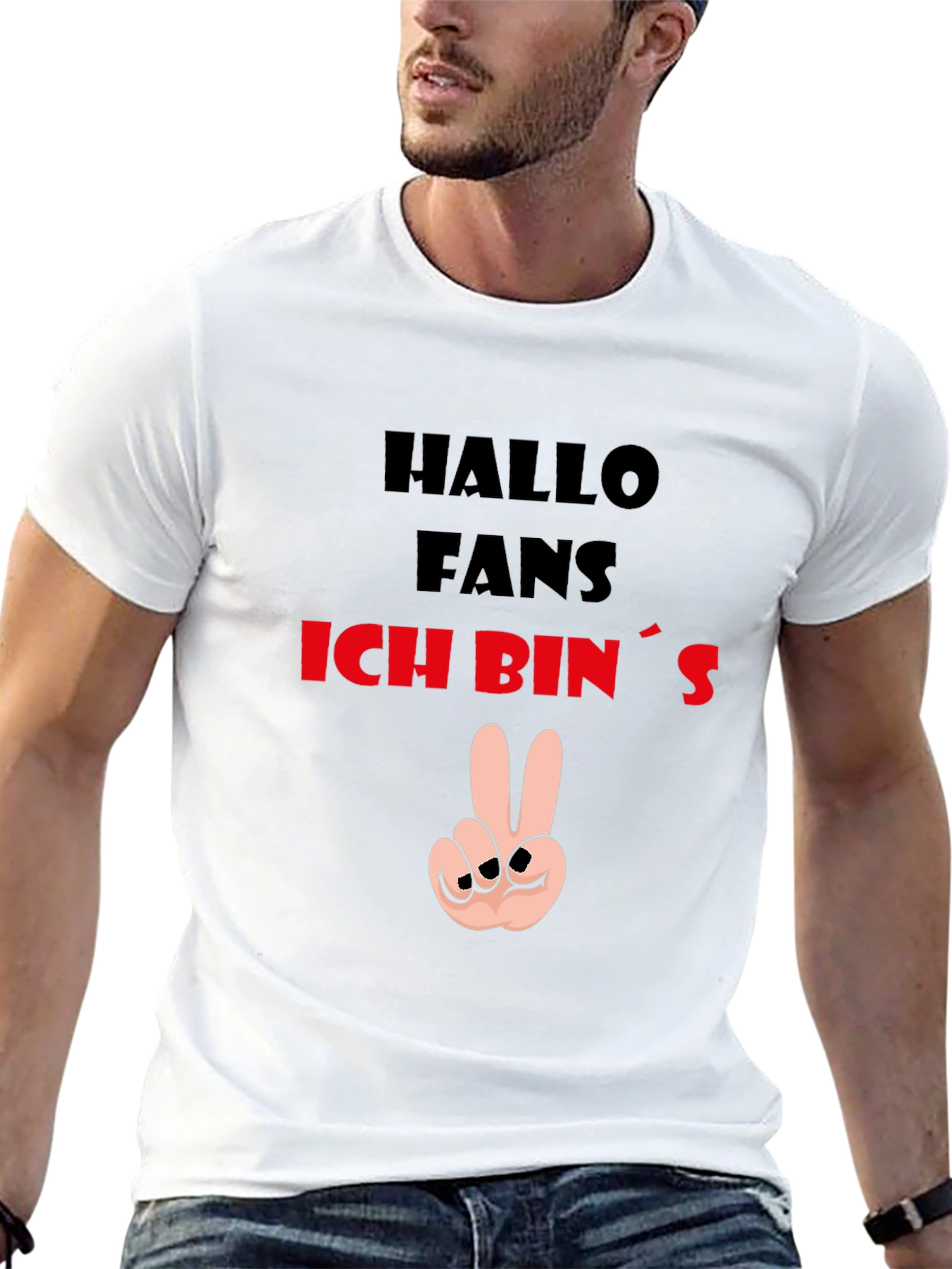 Hallo Fans T-Shirt - Peace Sign Graphic Tee
