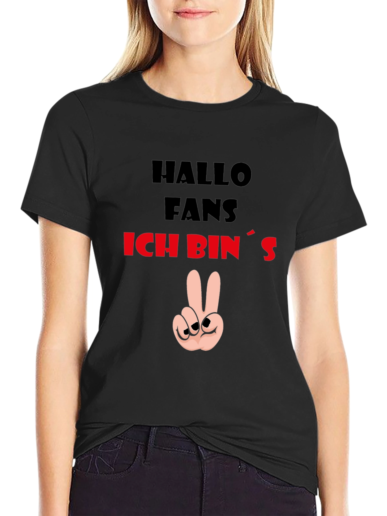 Hallo Fans T-Shirt - Peace Sign Graphic Tee