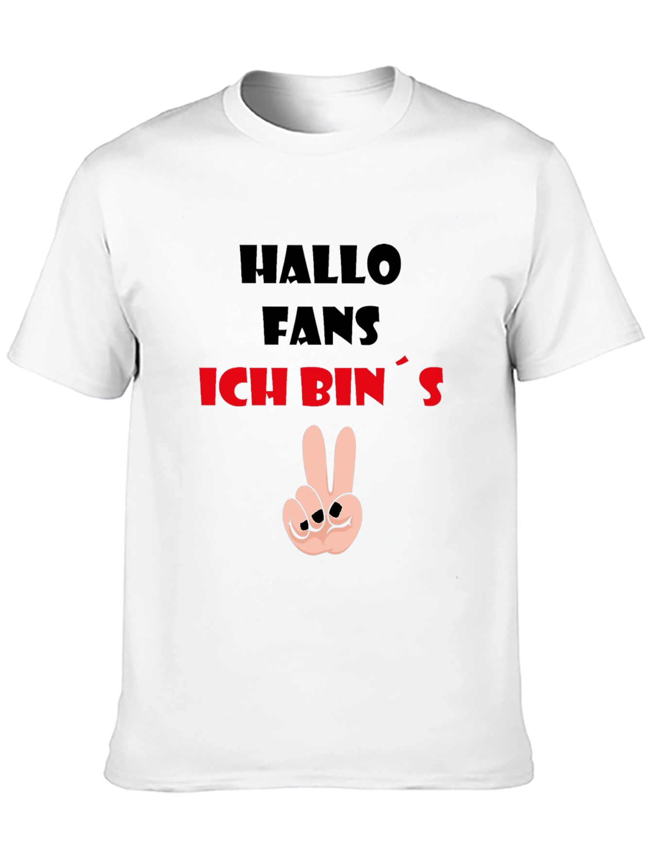 Hallo Fans T-Shirt - Peace Sign Graphic Tee