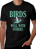 Birds Well With Others Graphic T-Shirt
