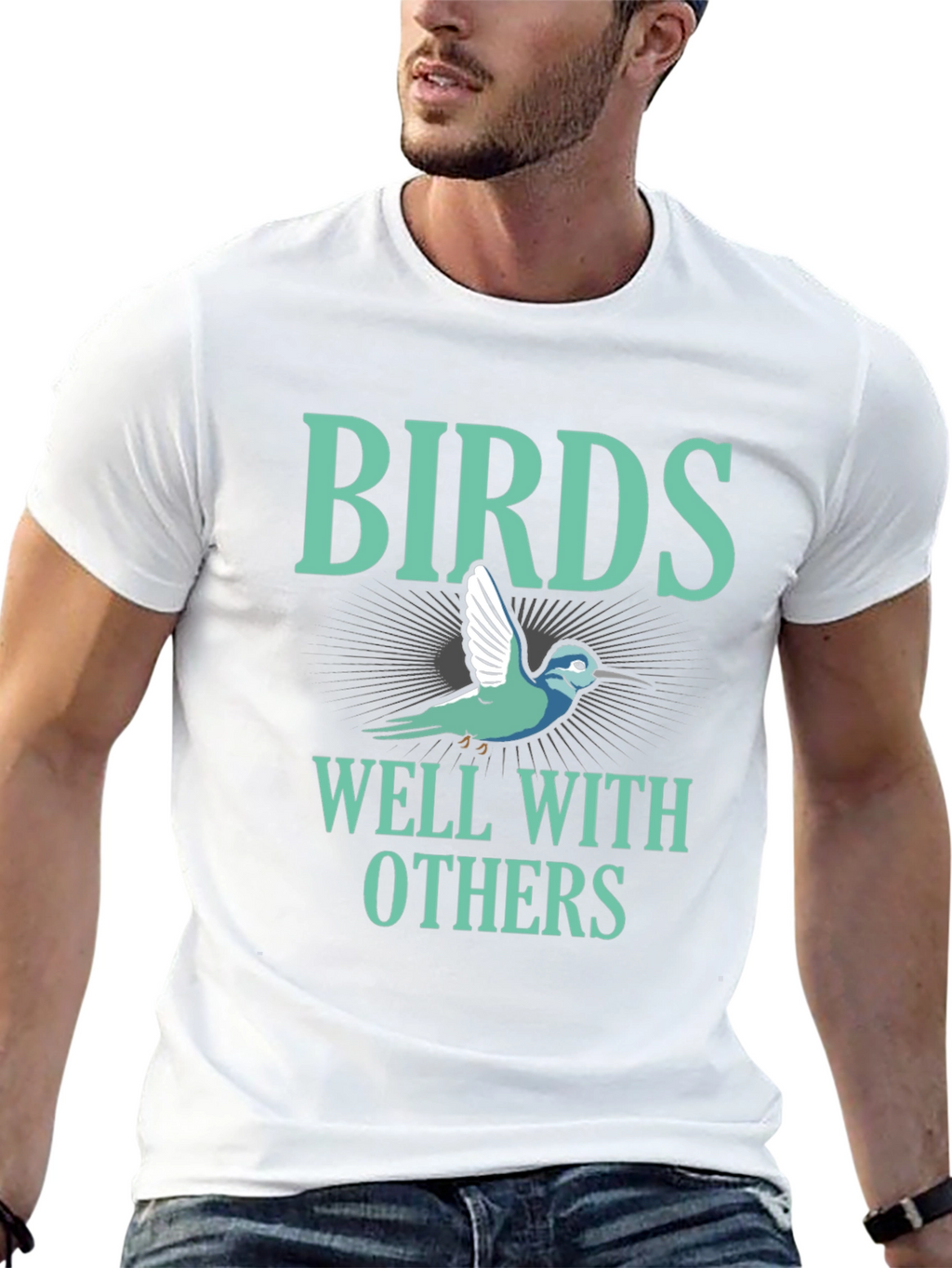 Birds Well With Others Graphic T-Shirt
