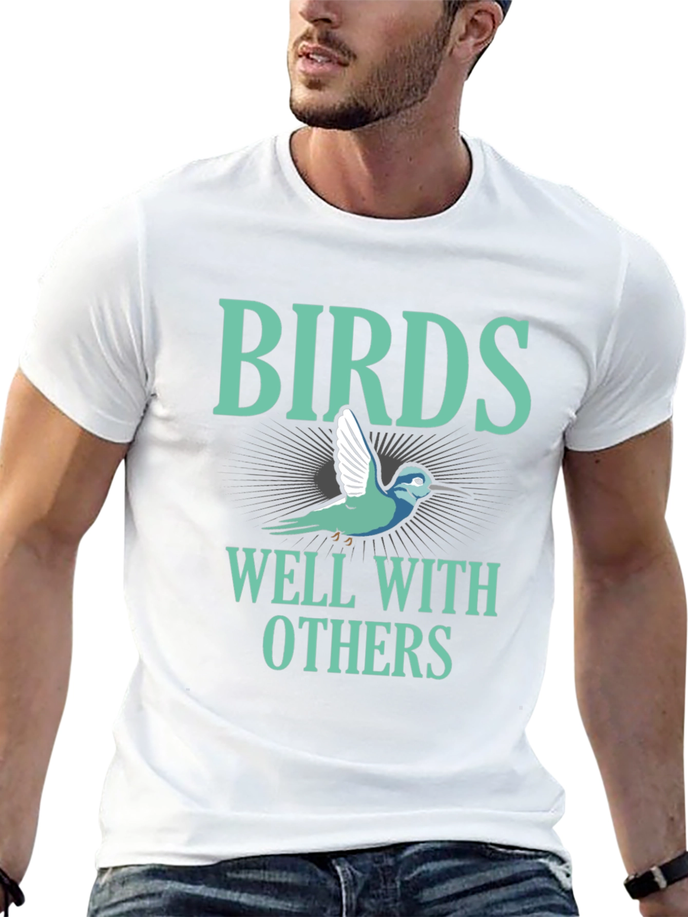 Birds Well With Others Graphic T-Shirt