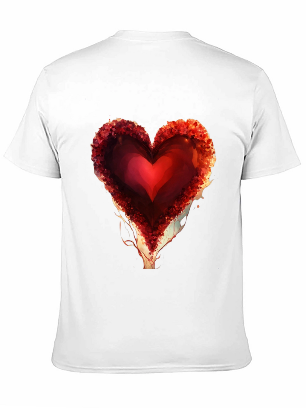 Heart Design Black Graphic Tee