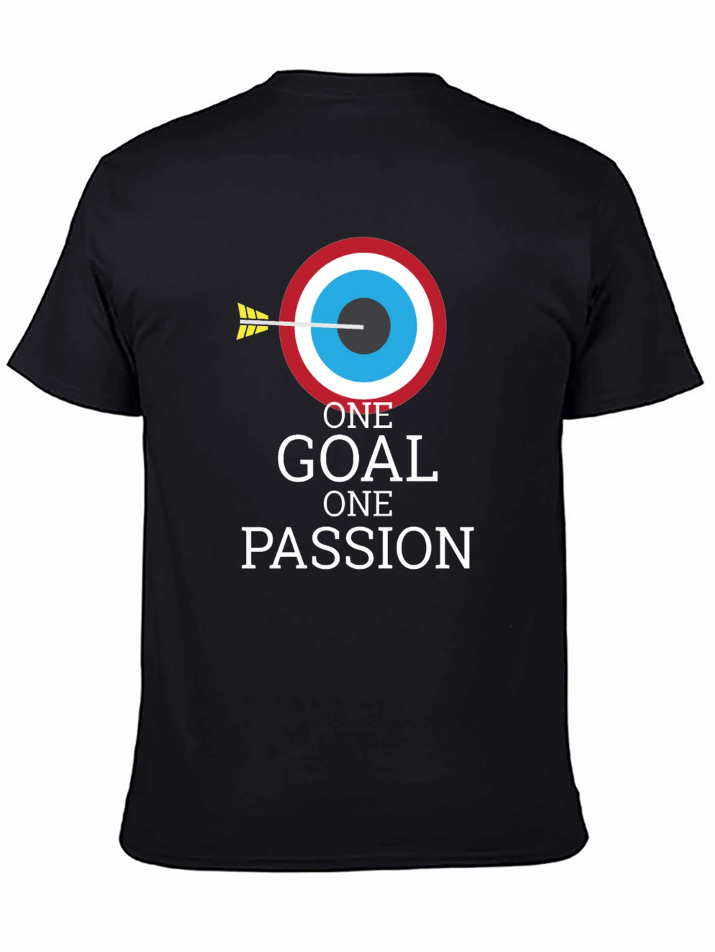 One Goal One Passion Black Graphic Tee