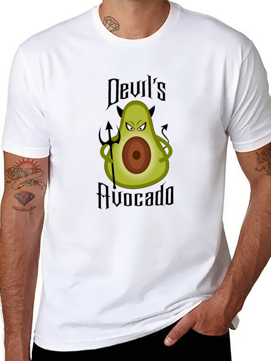 Devils Avocado Graphic Tee -  Unique & Funny