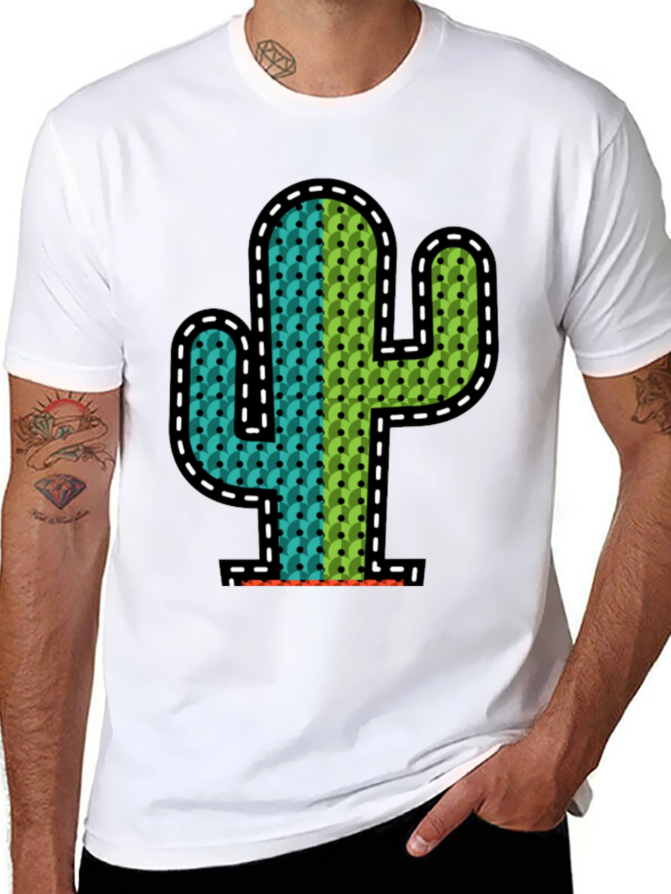 Cactus Graphic Tee - Modern Desert Style