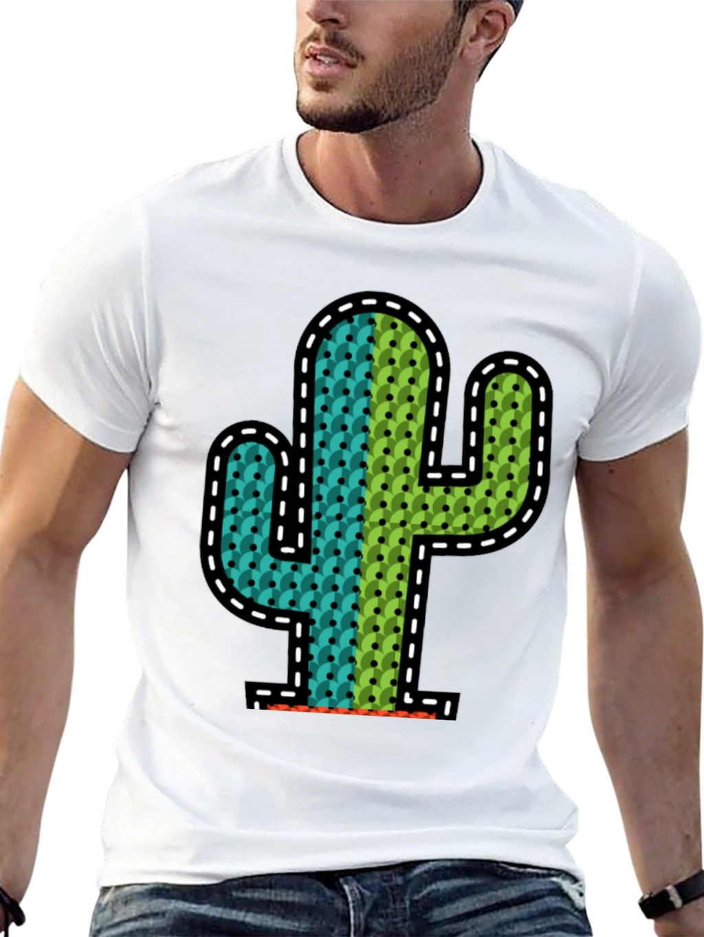 Cactus Graphic Tee - Modern Desert Style