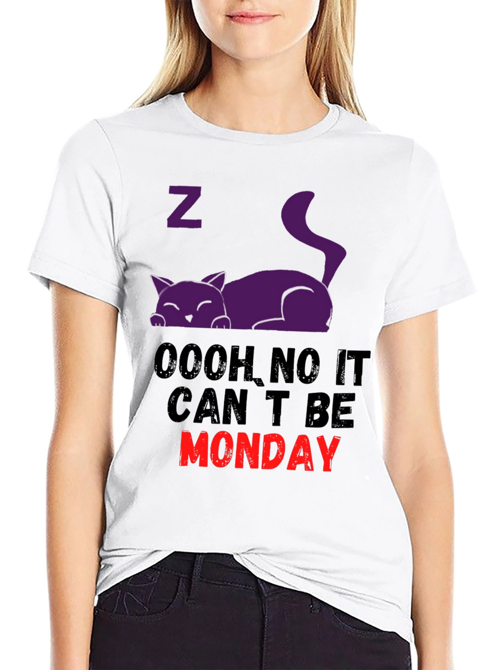 Monday Blues Cat Graphic Tee