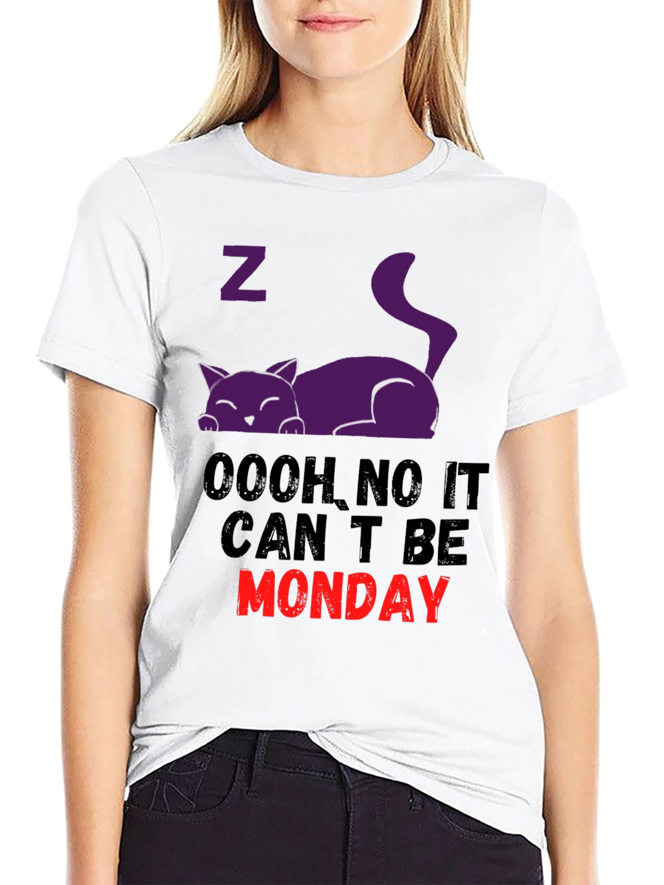 Monday Blues Cat Graphic Tee