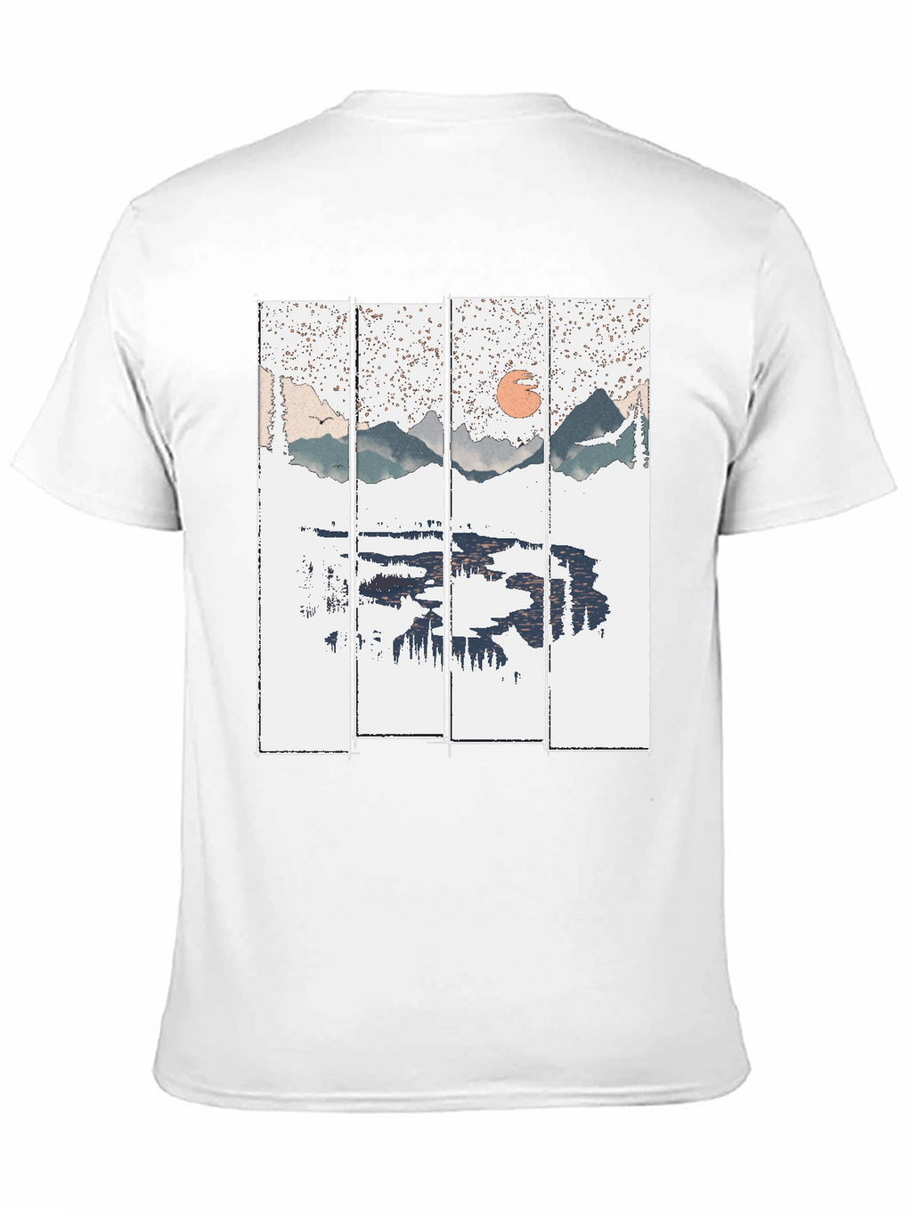 Nature Reflection Graphic Tee - Black