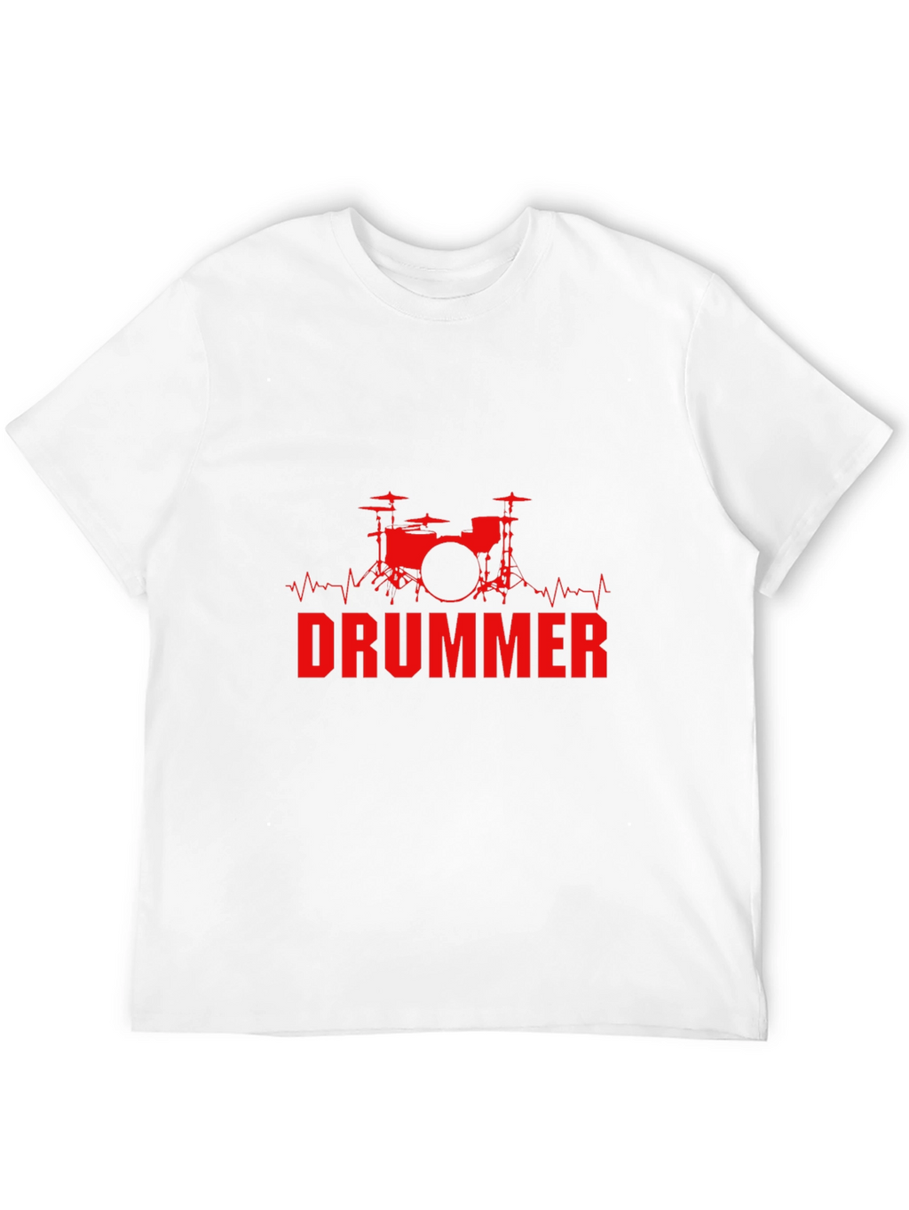 Drummer Beat T-Shirt - Black Cotton Crew Neck