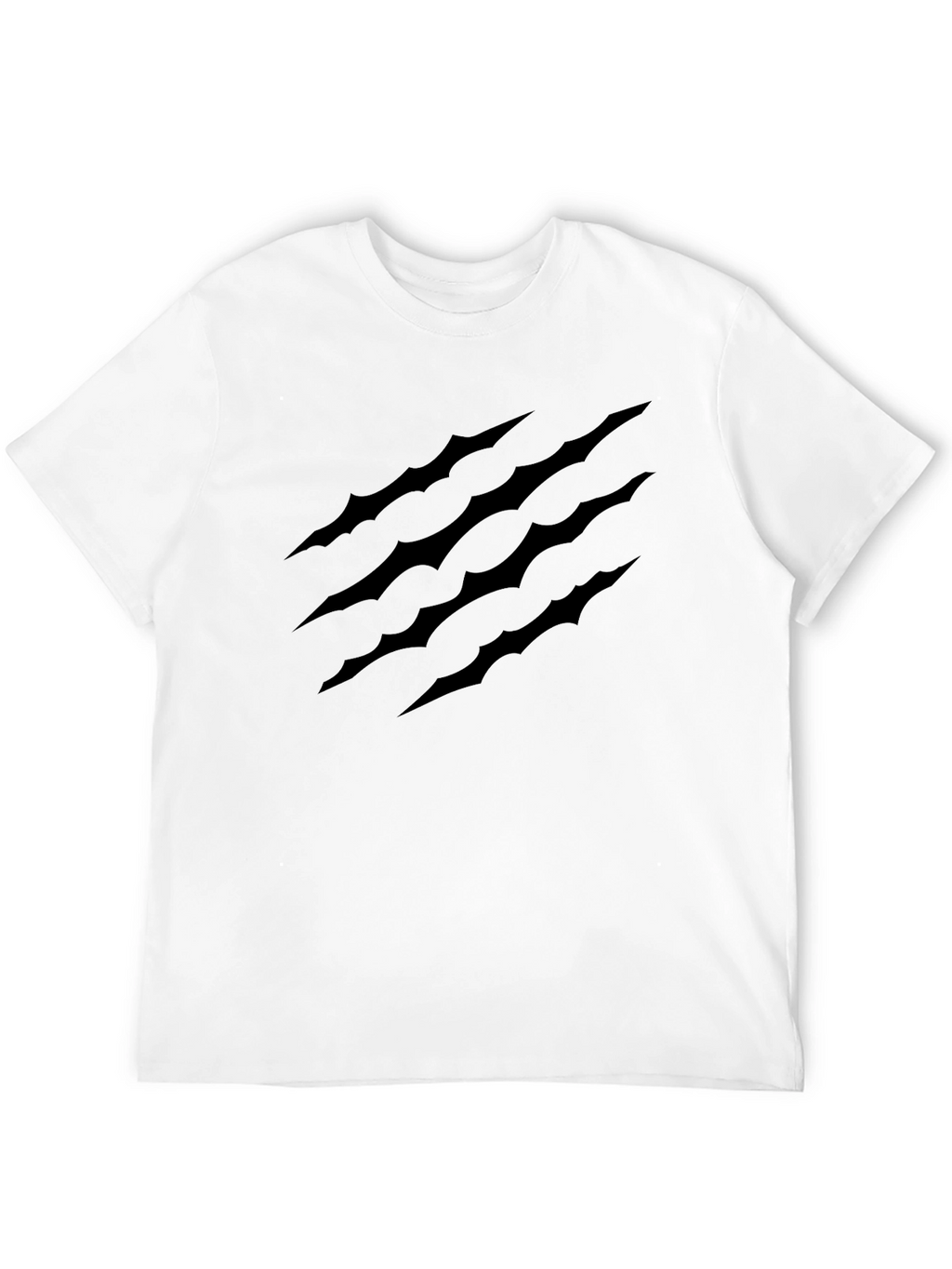 Claw Scratch Graphic Black T-Shirt