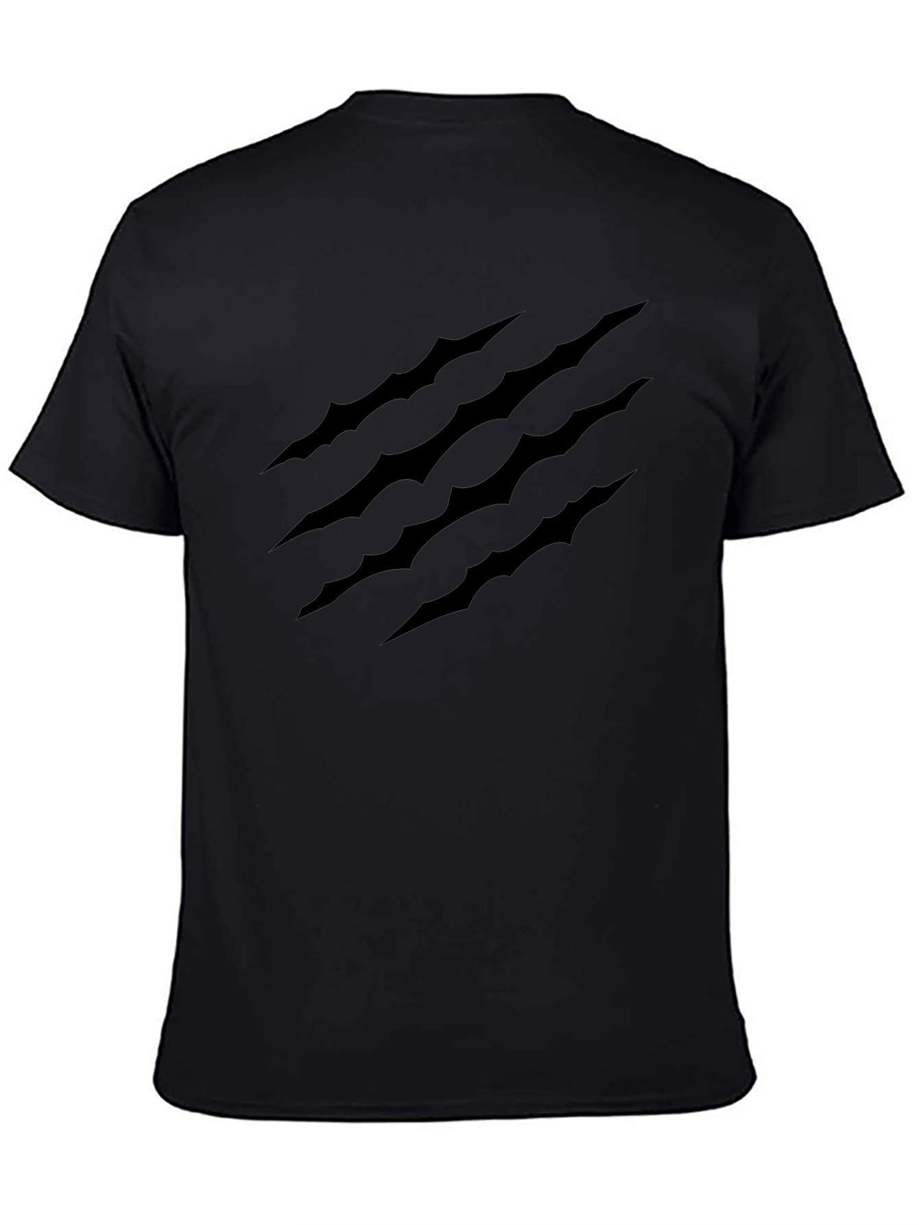 Claw Scratch Graphic Black T-Shirt