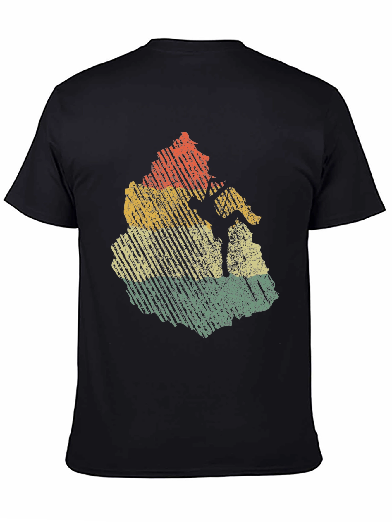 Vintage Rock Climbing T-Shirt - Distressed Design