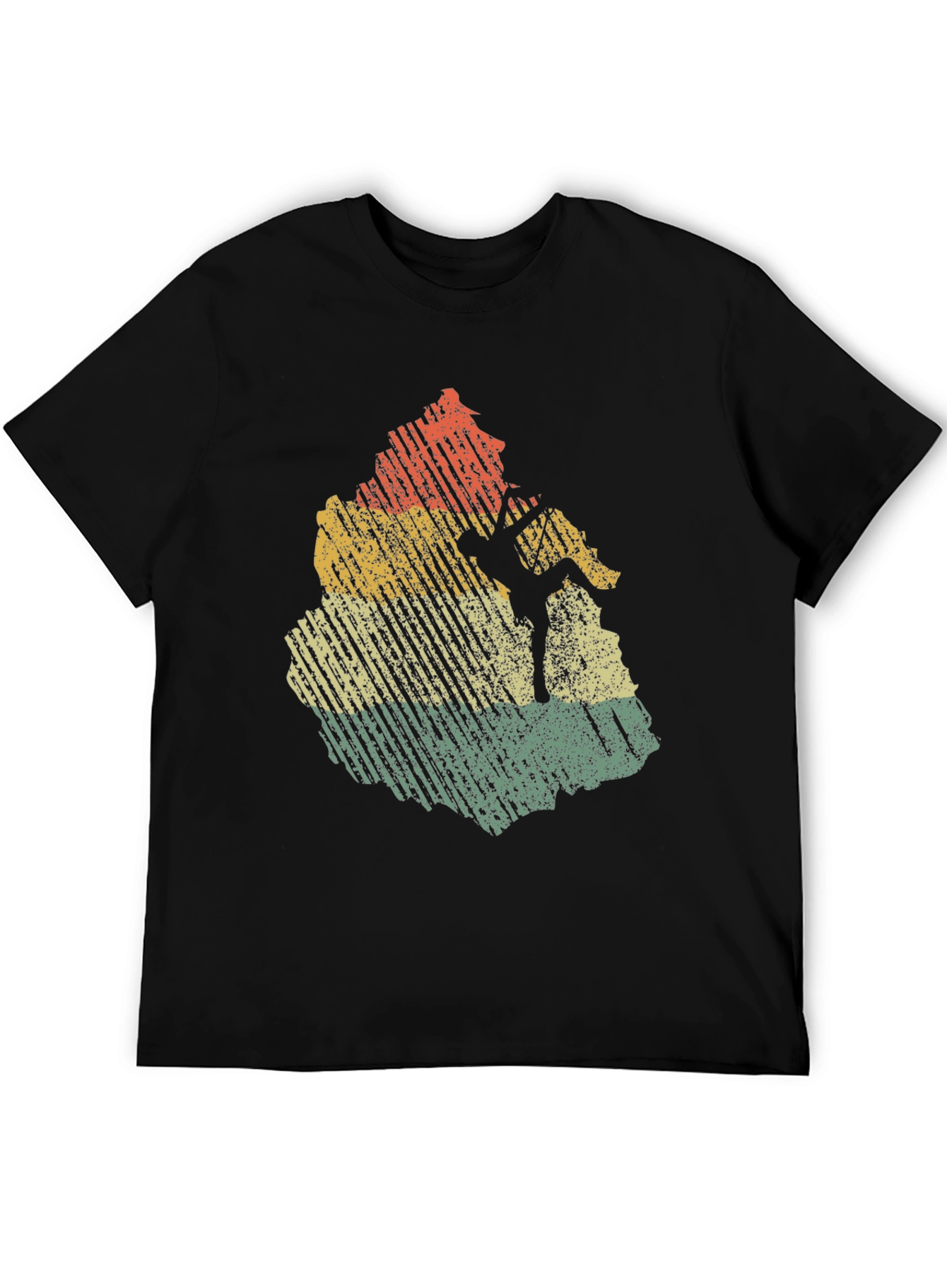 Vintage Rock Climbing T-Shirt - Distressed Design