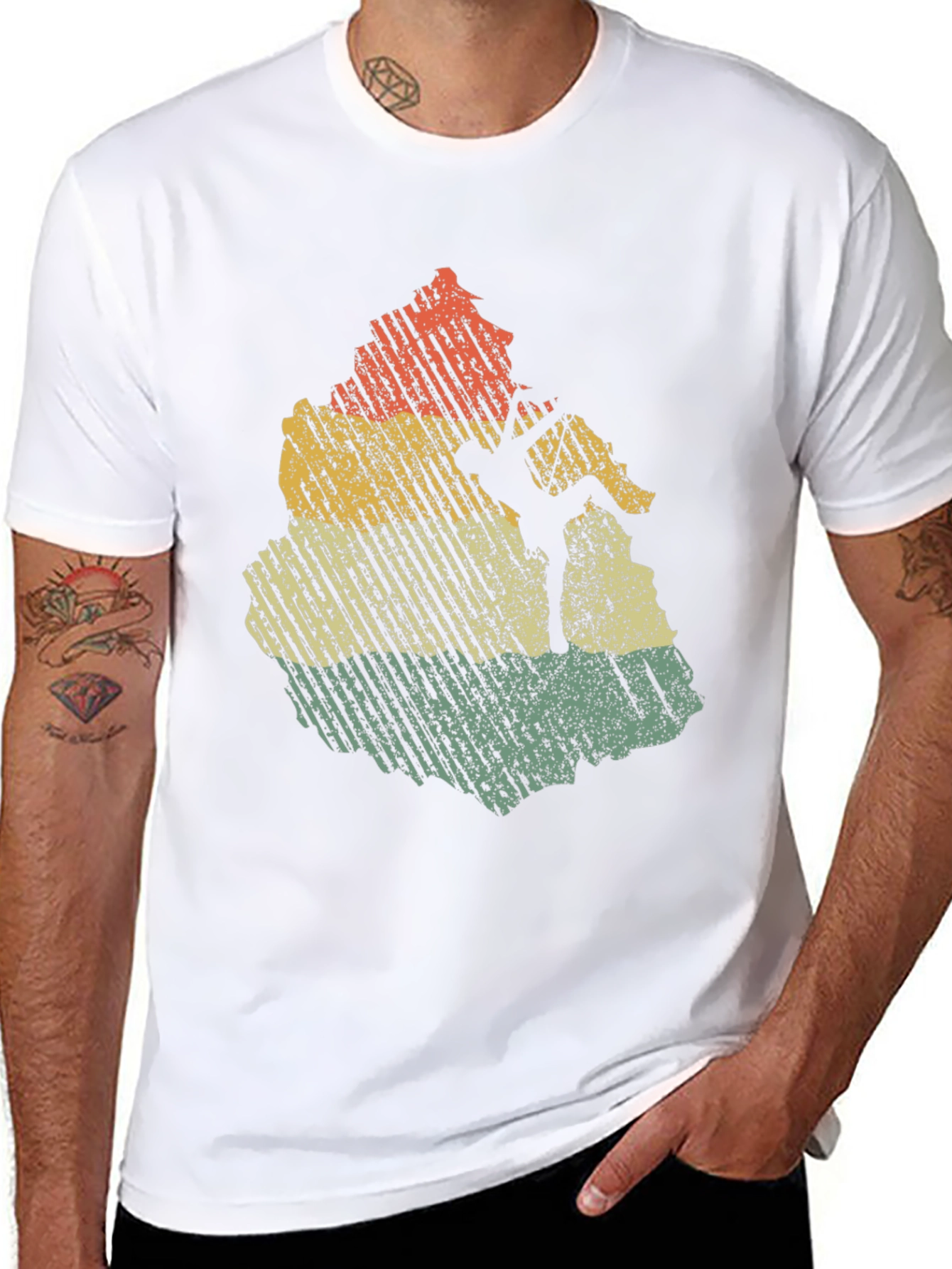 Vintage Rock Climbing T-Shirt - Distressed Design