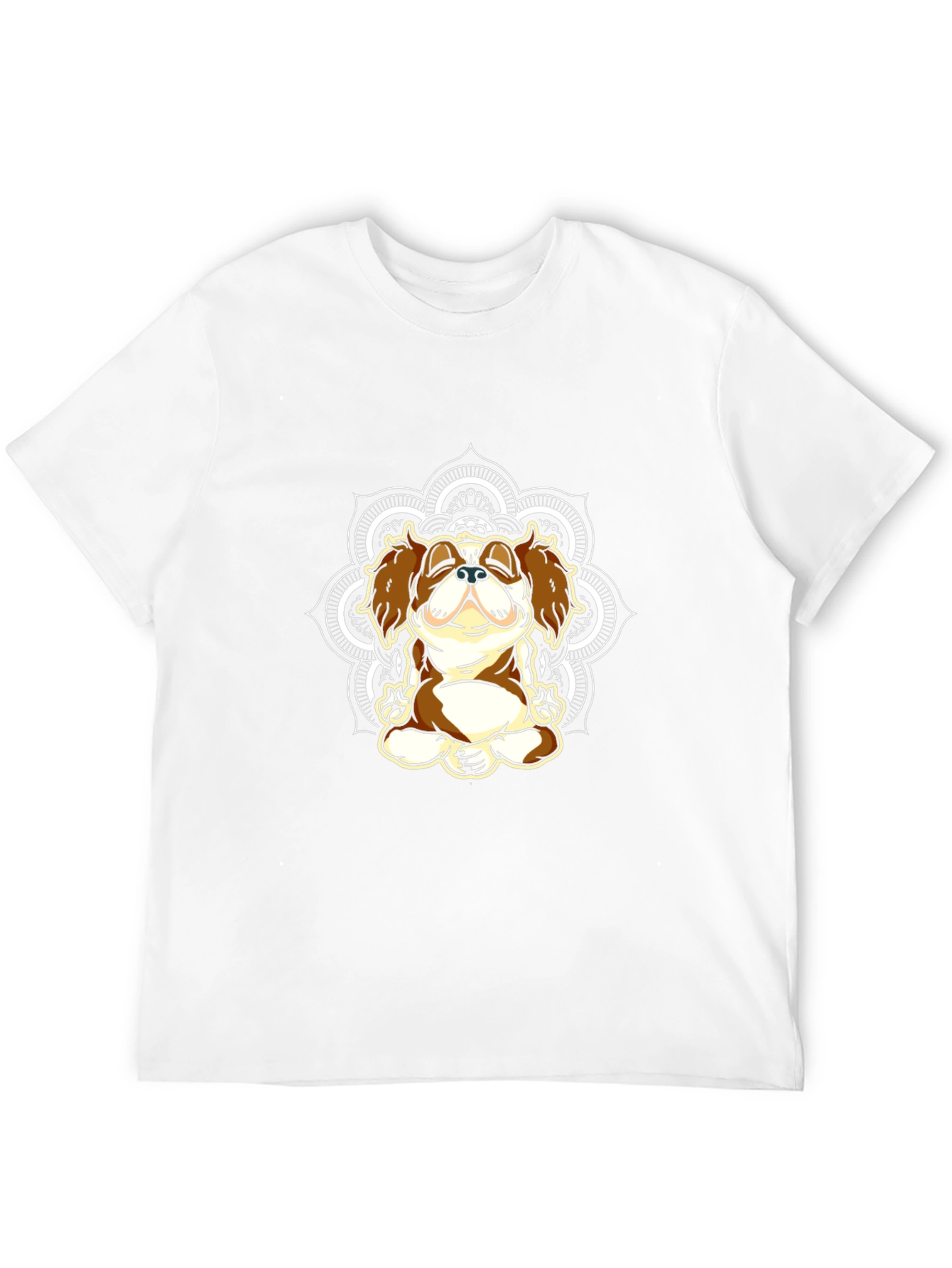Zen Dog Mandala T-Shirt - Relaxed Fit