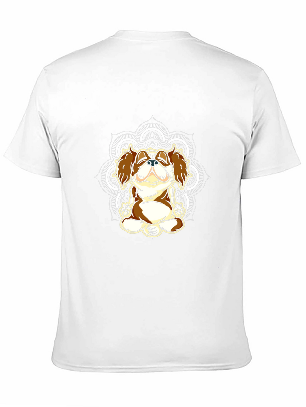 Zen Dog Mandala T-Shirt - Relaxed Fit