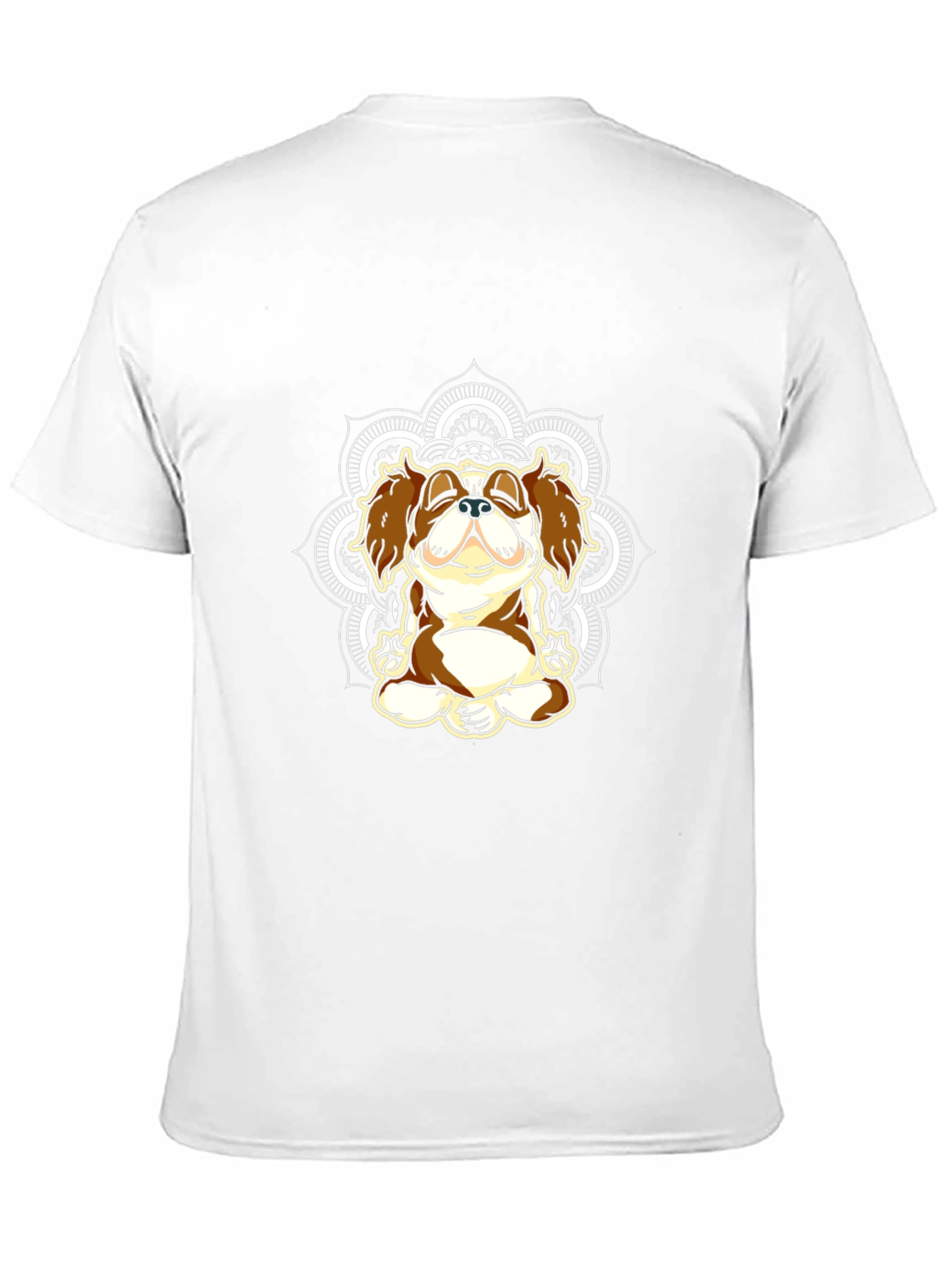 Zen Dog Mandala T-Shirt - Relaxed Fit