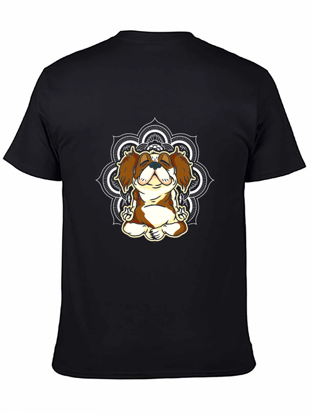 Zen Dog Mandala T-Shirt - Relaxed Fit