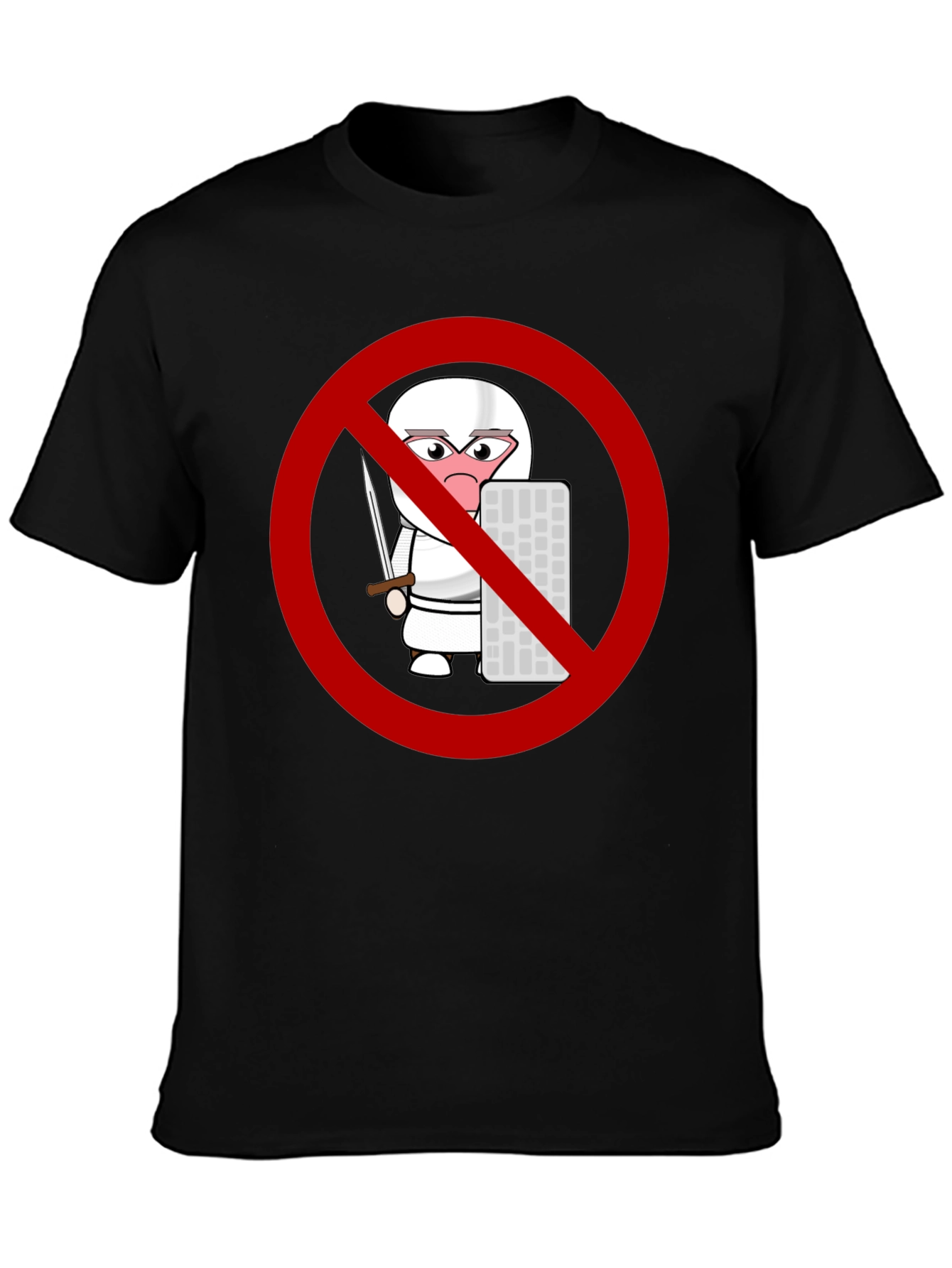 No Coding Ninja T-Shirt - Black Novelty Tee