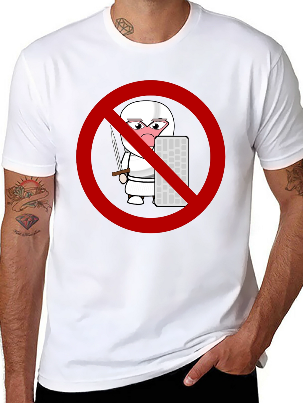 No Coding Ninja T-Shirt - Black Novelty Tee