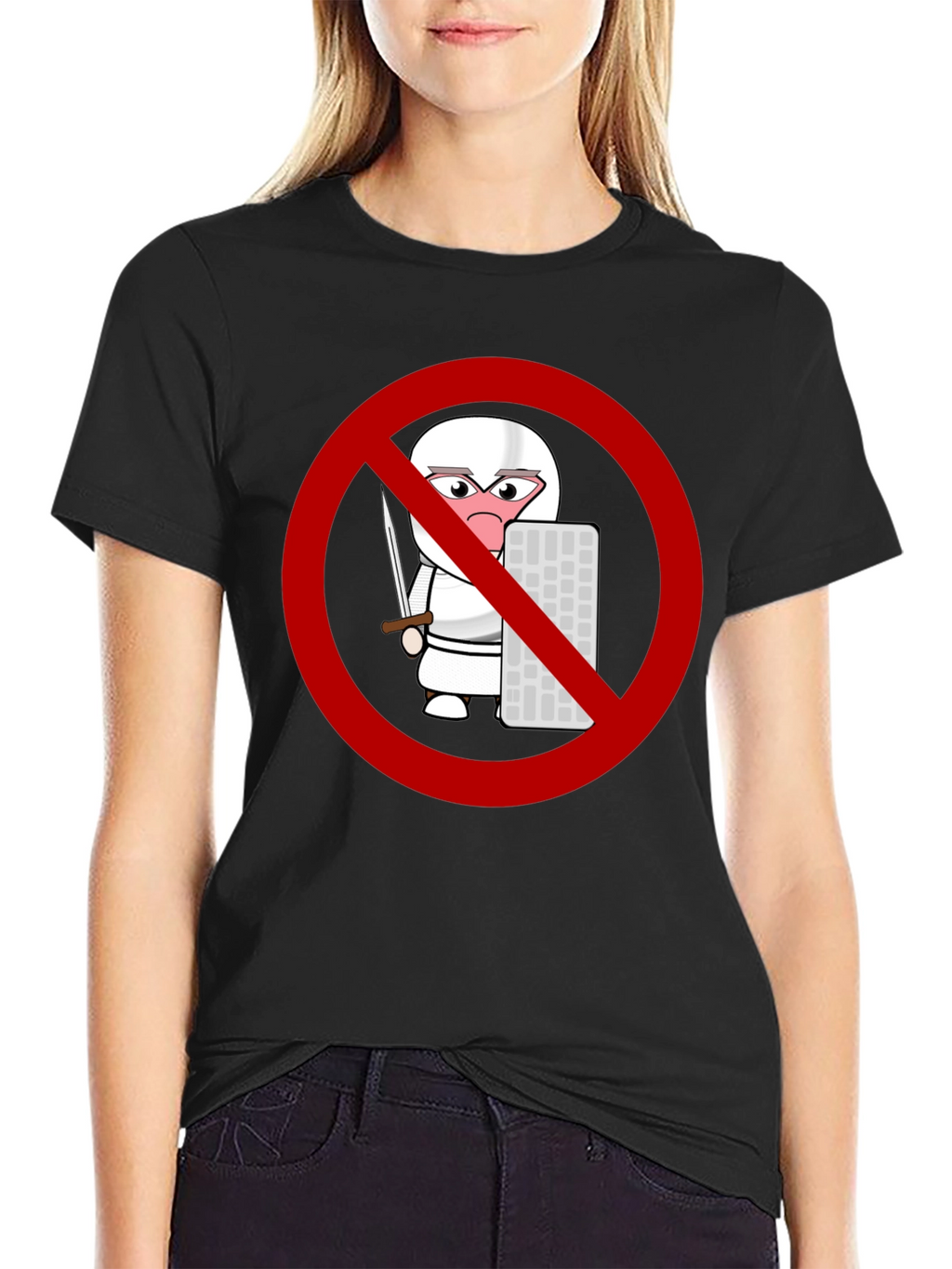 No Coding Ninja T-Shirt - Black Novelty Tee