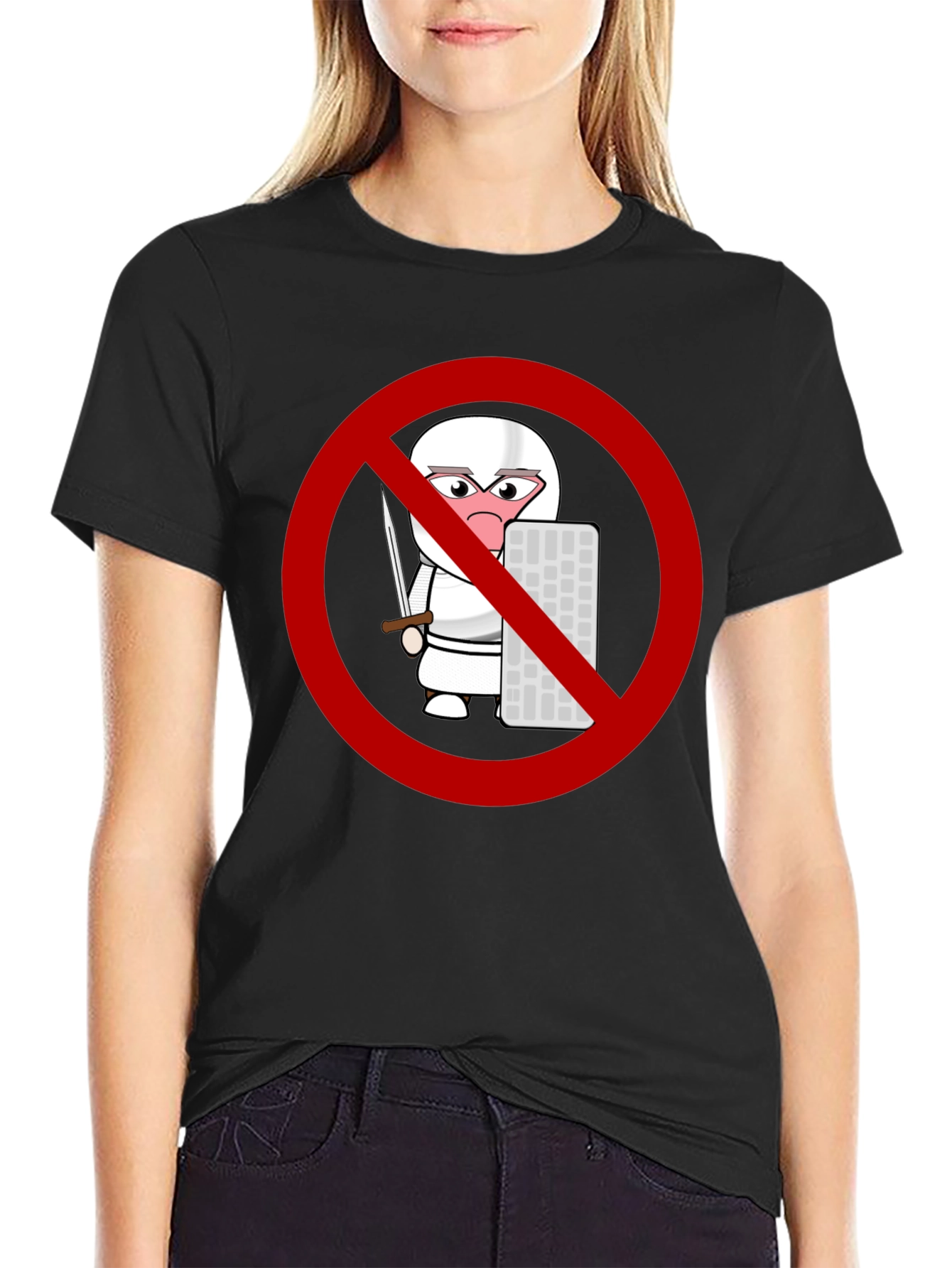 No Coding Ninja T-Shirt - Black Novelty Tee