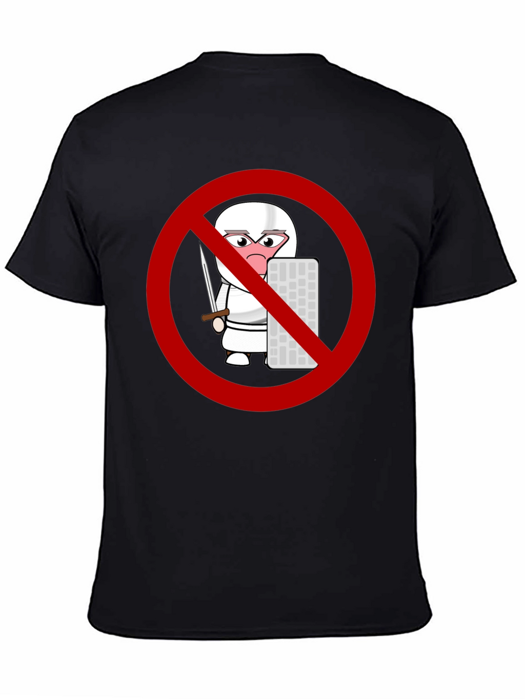 No Coding Ninja T-Shirt - Black Novelty Tee
