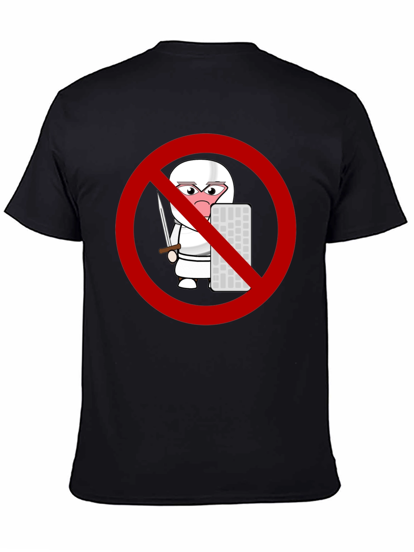 No Coding Ninja T-Shirt - Black Novelty Tee