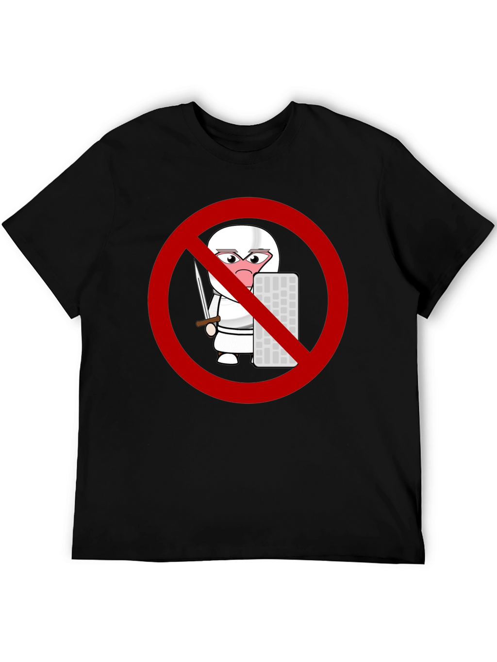 No Coding Ninja T-Shirt - Black Novelty Tee